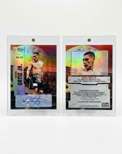 2022 SkyBox Metal Universe Champions Vergil Ortiz Jr. Autograph Card #018