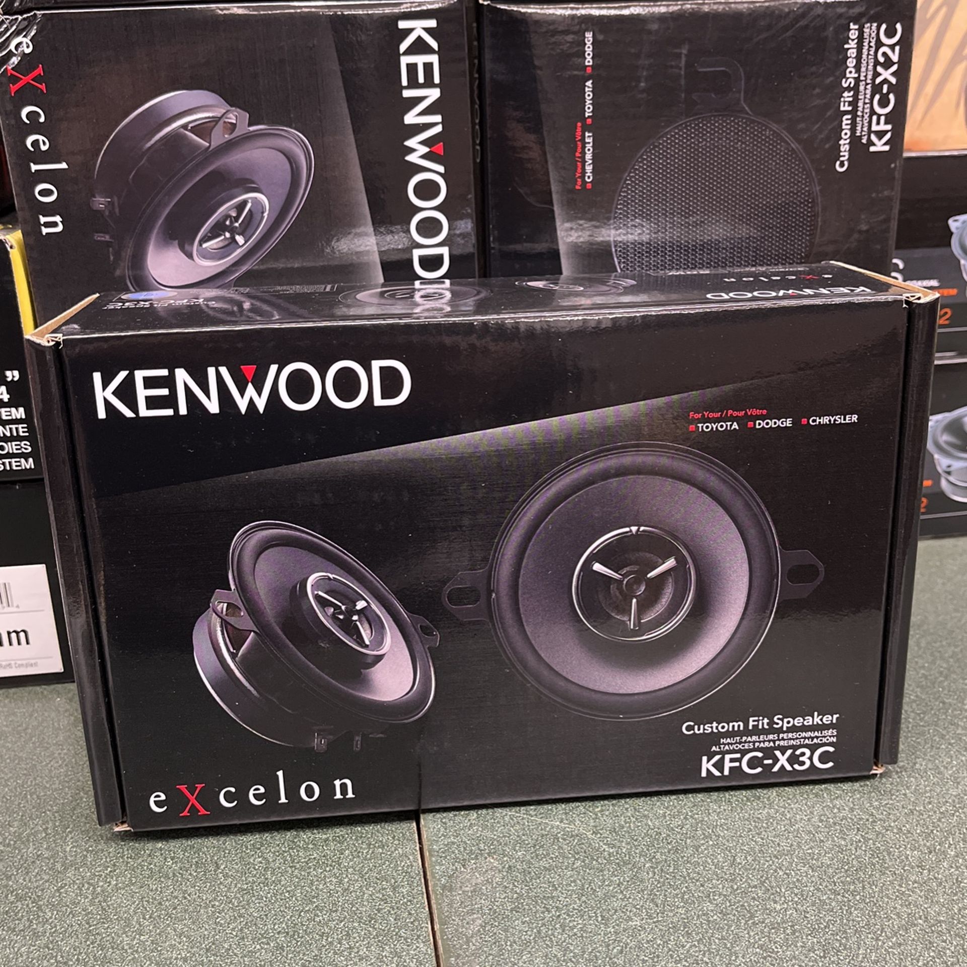 Kenwood Excelon 3.5 Inch Speakers Brand New In Box 100 A Pair