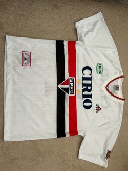 Vintage Adidas Football Jersey, Cirio São Paulo Brasil L