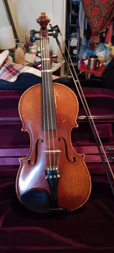 Viola With Case And Bow Slightly Used