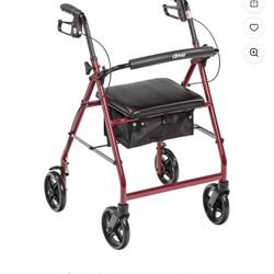 drive Rollator Adjustable Height / Folding Aluminum 33 to 38 inch