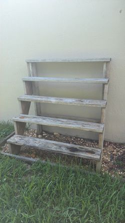 Wood Plant/Orchid Stand - 5 levels