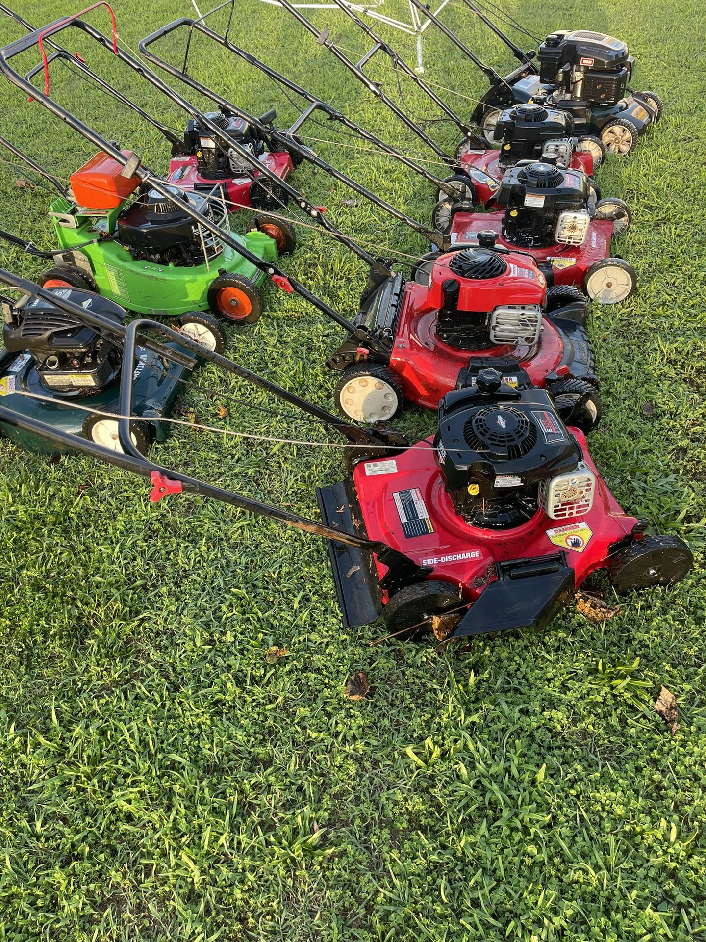 8 lown mower - some need little maintenance and some for parts