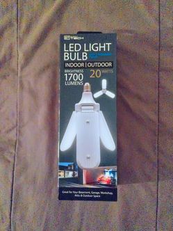NEW LED light bulb with 3 adjustable panels