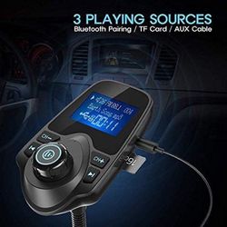Bluetooth Car FM Transmitter Audio Adapter  