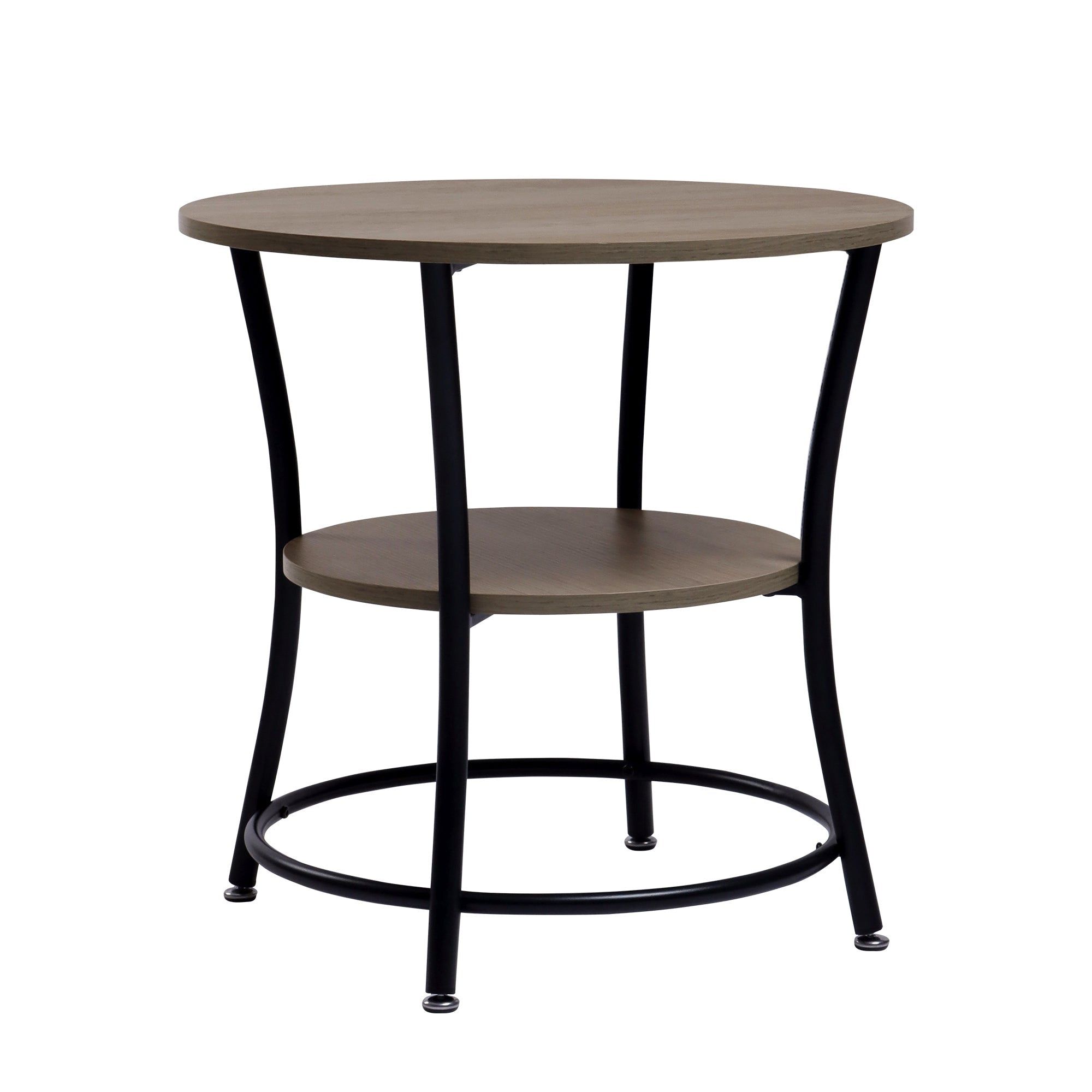 Jago Round End Table, Compact Side Table for Living Spaces