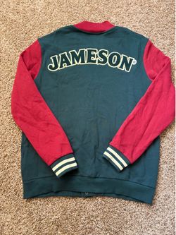 Jameson Irish Whiskey Letterman Snap Front Jacket Mens Size Large