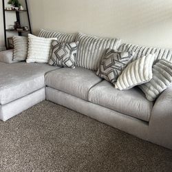 Grey Moreau Sectional Sofa 