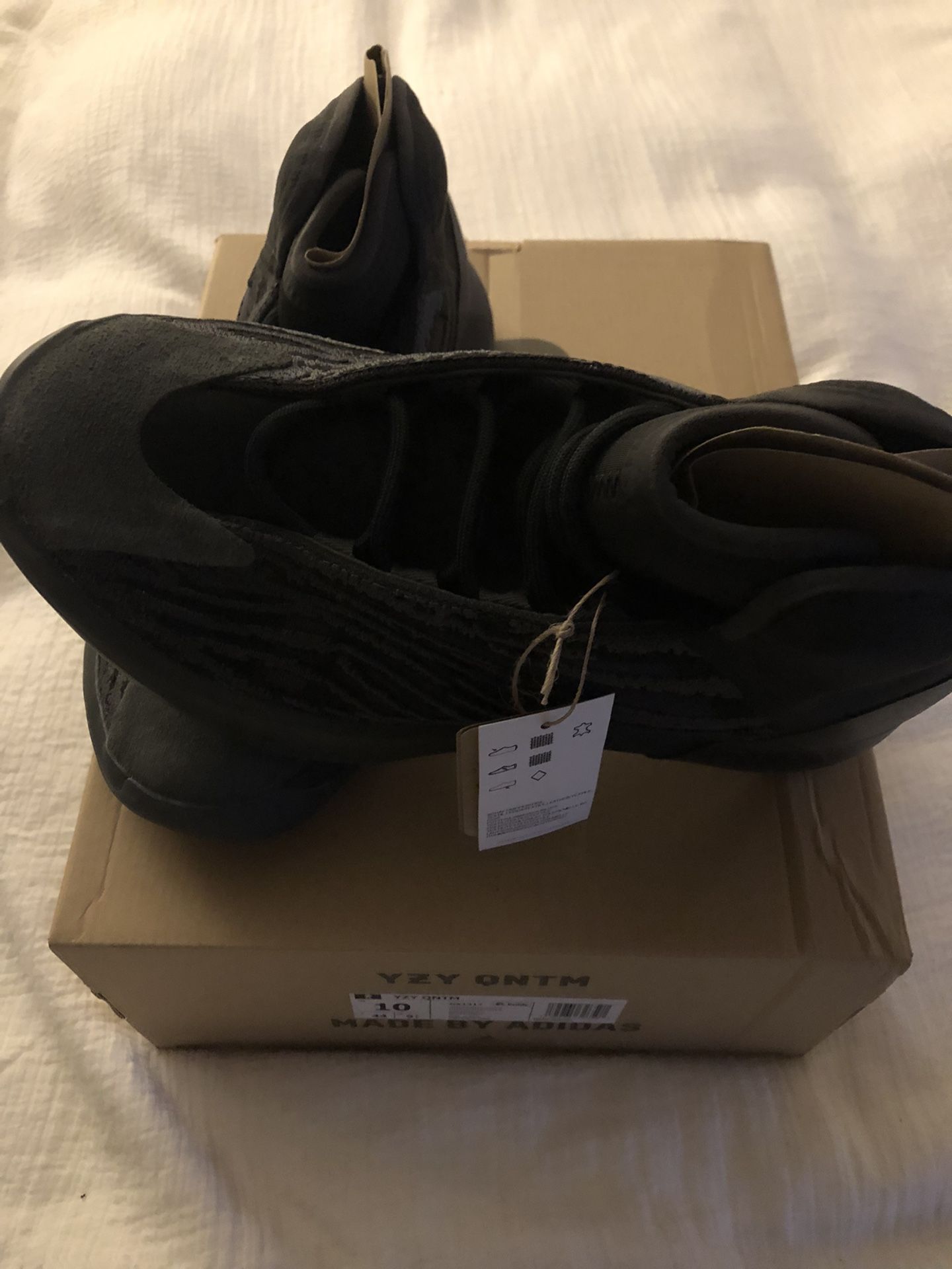 Yeezy QNTM SIZE 10! Adidas Mens Yeezy QNTM Sea Teal Shoes – Extra Butter main image 2