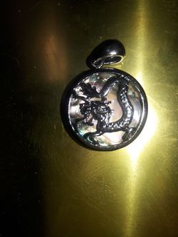 Fire Opal/ Silver Pendant