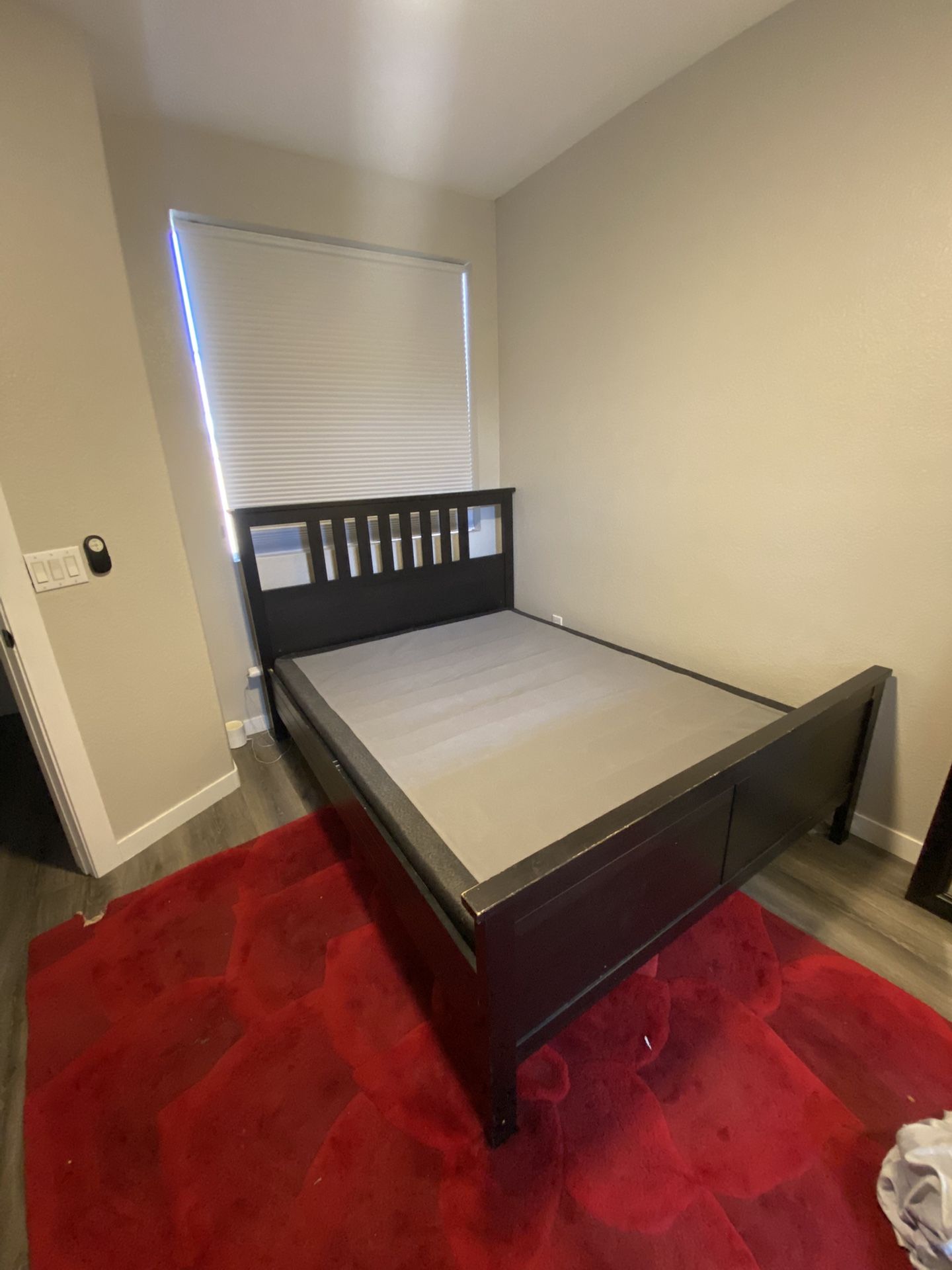 Queen Bed Frame & Foundation/ Box Spring