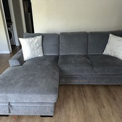 Gray Sofa And Side Chair 