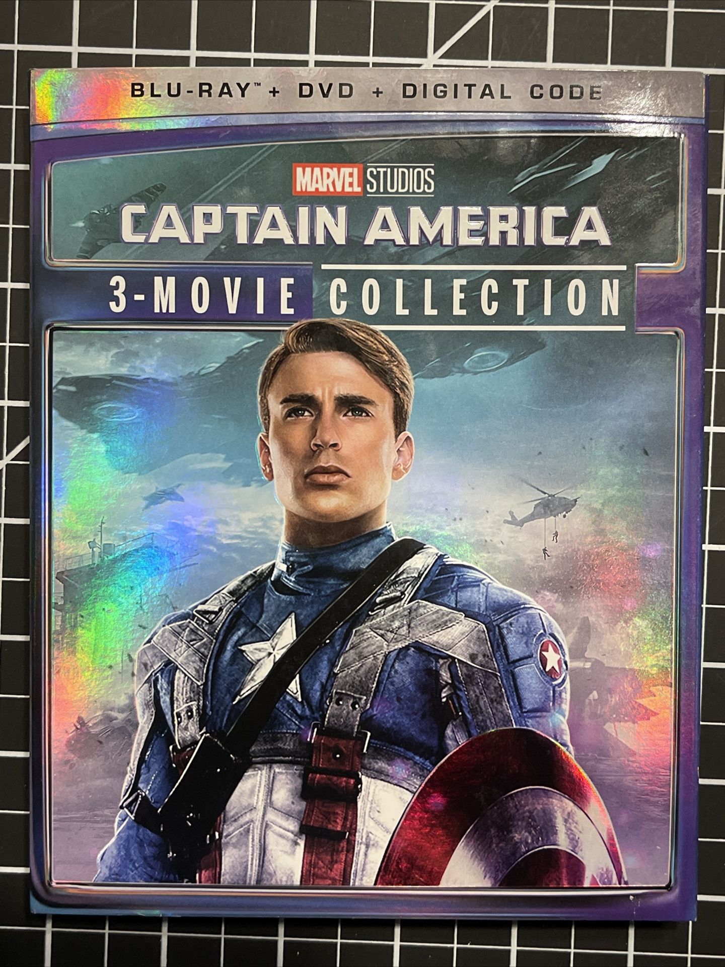Marvel’s Captain America 3-Movie Collection (Blu-ray,DVD,Digital Code) New, Sealed, With Sleeve, Digital Code INCLUDED