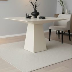 Luxury Soft White Dining Table