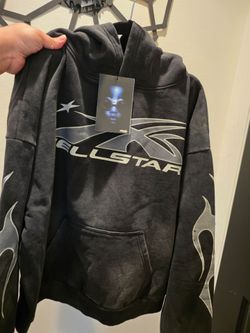 Black Washed Hstar Sports Hoodie with Tags