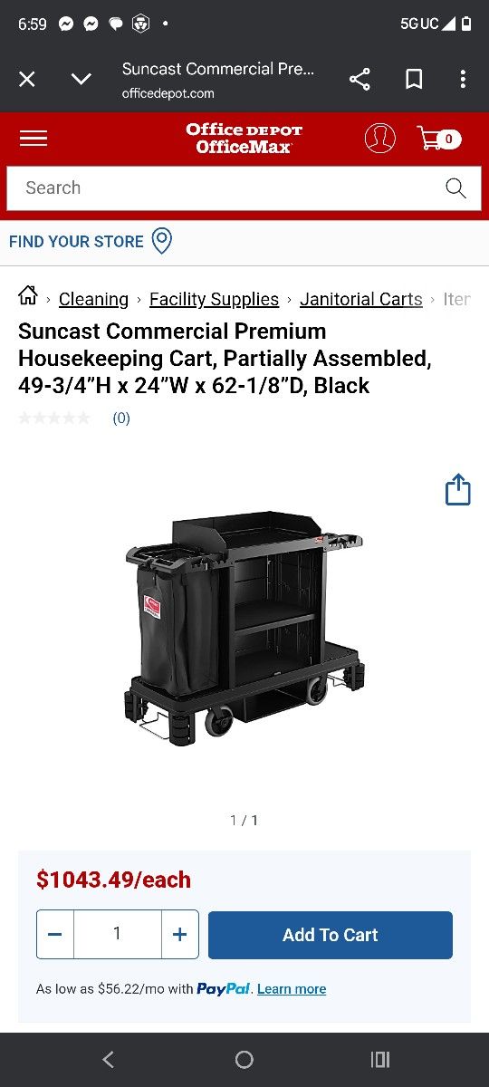 Commercial Custodial Cart