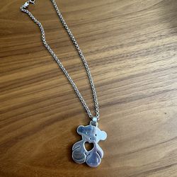 Tous Silver Necklace With Pendant 