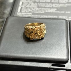 14k Nugget Ring 