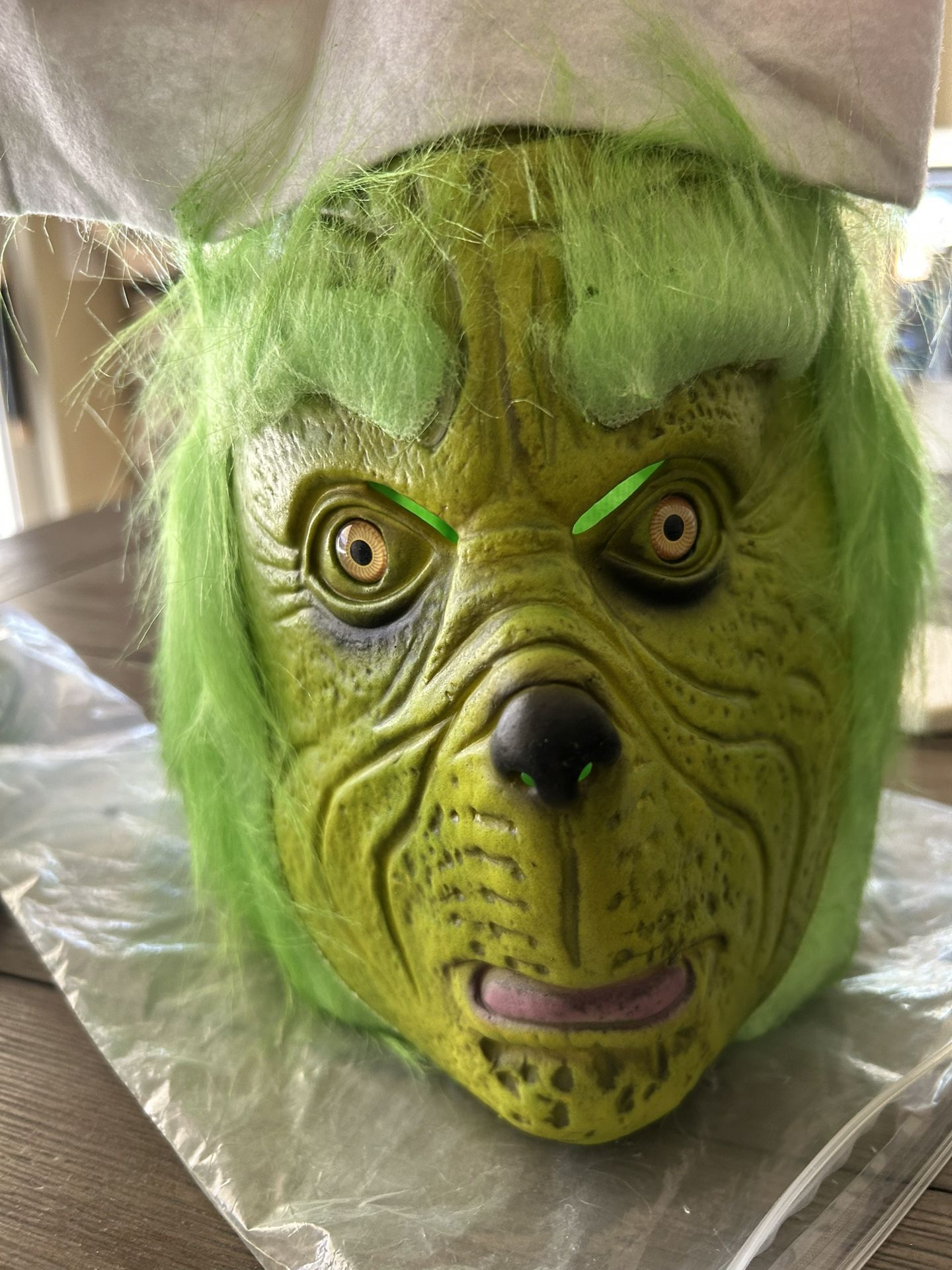Grinch Mask Over The Head Cover