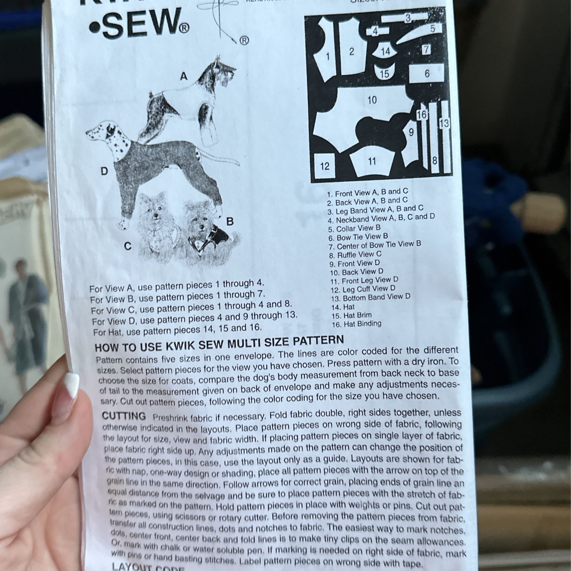Dog Clothing Pattern