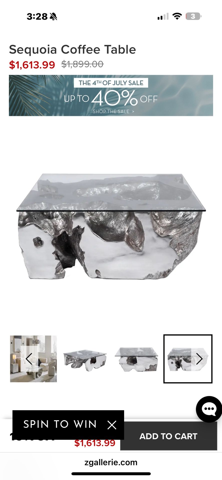 Sequía Coffee Table