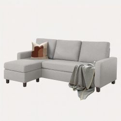 Modern Gray Sectional Sofa with Chaise

- Reversible Design