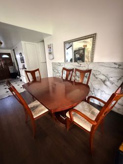 Wood kitchen table set