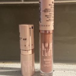 Nude Lipstick And Lipgloss Set 