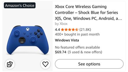 TWO Xbox Core Wireless Gaming Controllers