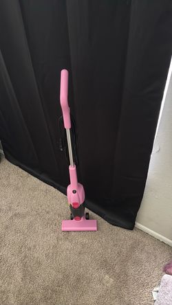 Pink Corded Stick Vacuum Cleaner