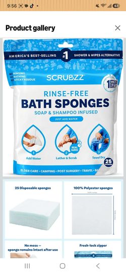 Bath sponges - new