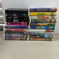 Lot of 20 VHS Tapes