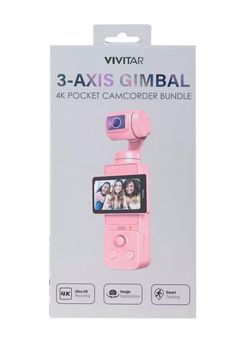Vivitar 3-Axis Gimbal 4K Pocket Camcorder Bundle