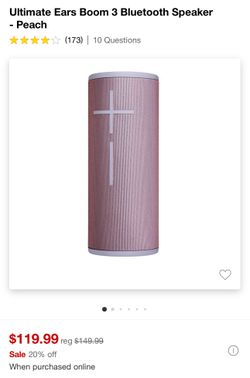 Ultimate Ears BOOM 3 Bluetooth Speaker