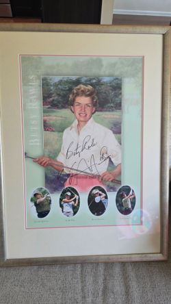 RARE Betsy Rawls Hand-Signed Framed Display - LPGA Legend & Hall of Fame Multi-Player Commemorative
