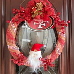 49ers Xmas Wreaths Hand Made