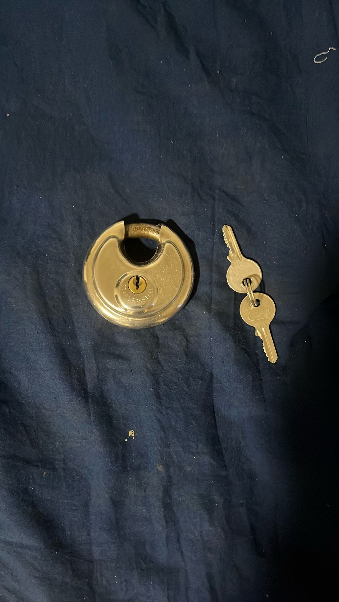 Discs Keyed Padlock With 2 Keys 