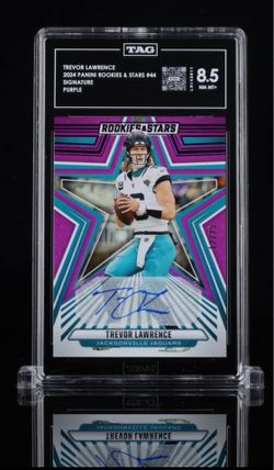 2024 Rookies & Stars Trevor Lawrence Signatures Purple /25 AUTOGRAPH