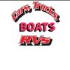 Cars trucks boats and RVs