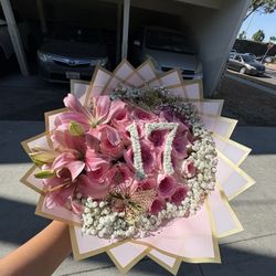 Ramo Buchon Roses Flower Bouquet