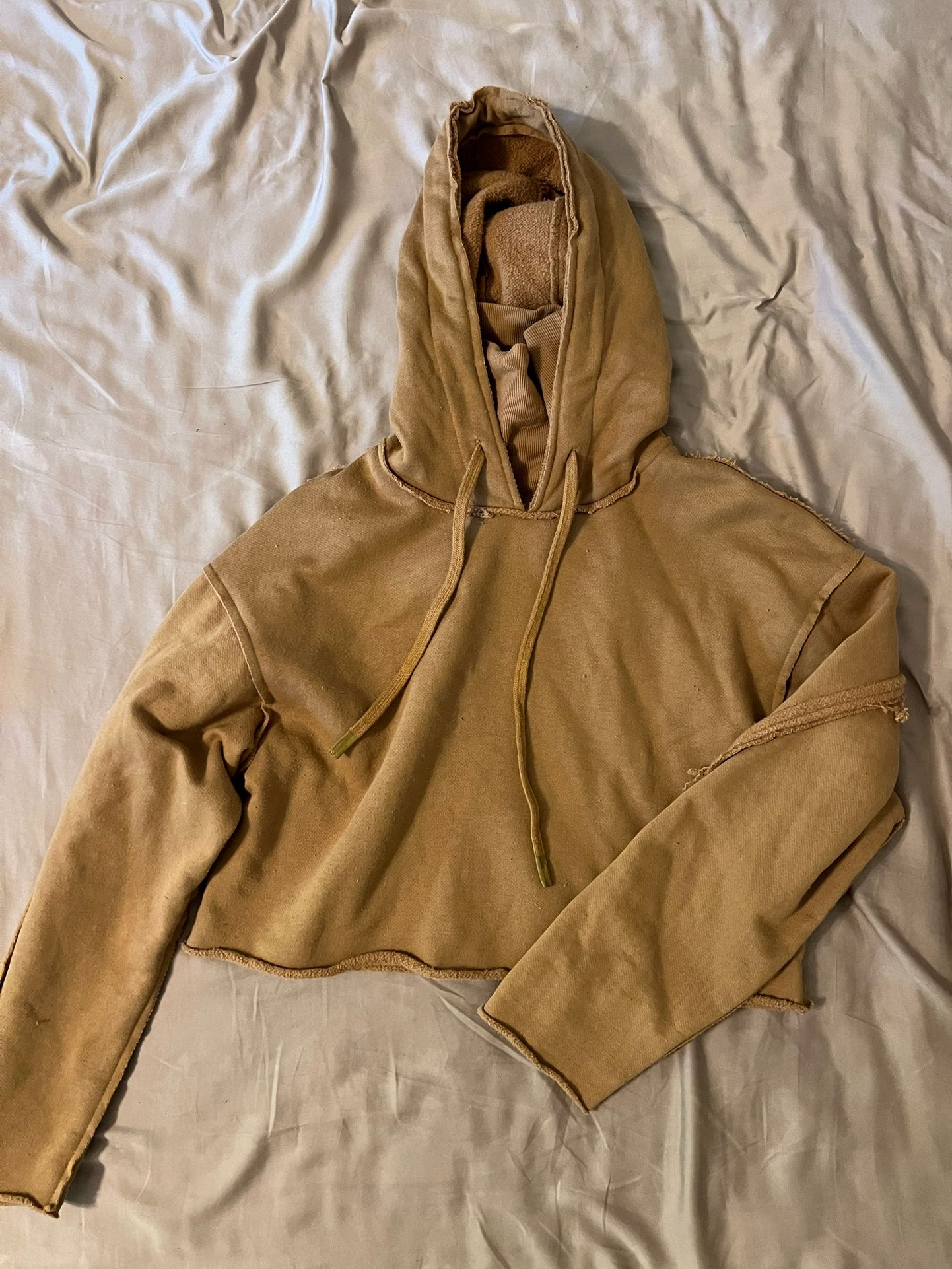 Alo Cropped Effortless Sweater Hoodie Size Small