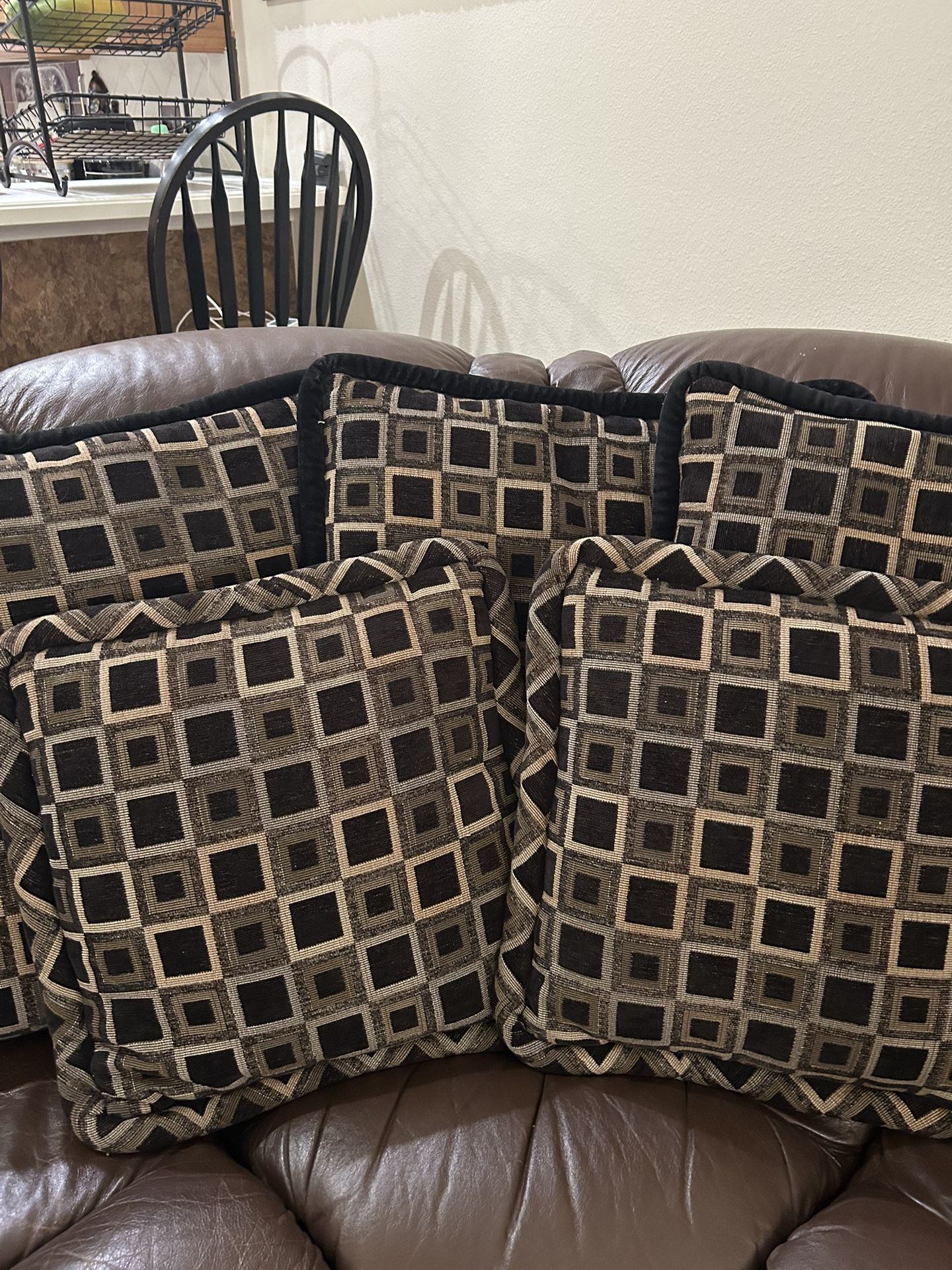 Five Custom Made Pillows & Matching Box