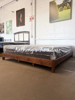 Cal King bed and mattress 