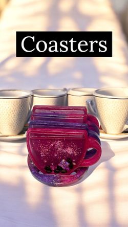 Pink And Purple Coasters