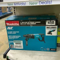 MAKITA ROTARY HAMMER & ANGLE GRINDER