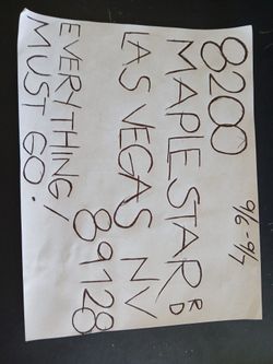 YARD SALE