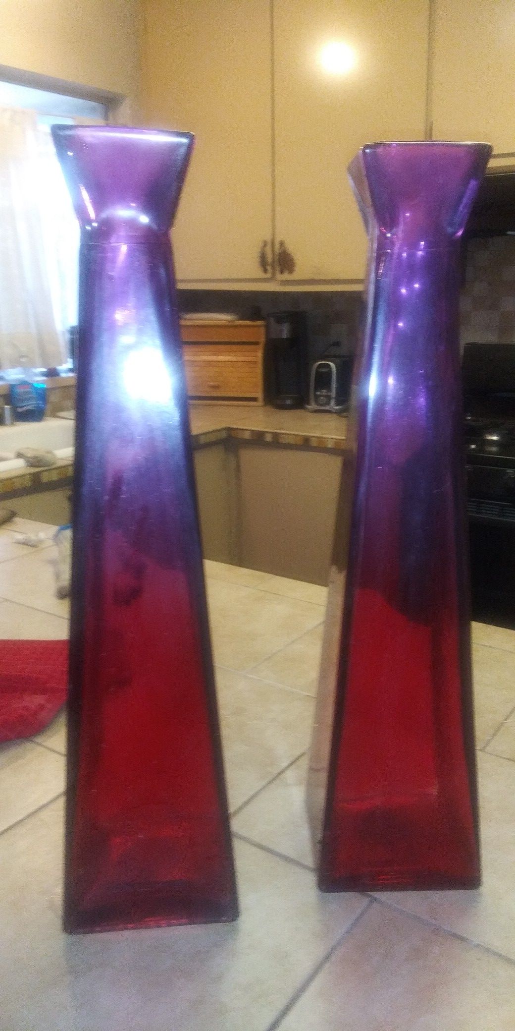Two heavy vases from spain