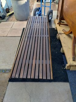 Vintage mid 20th century Scandinavian platform bench / bed