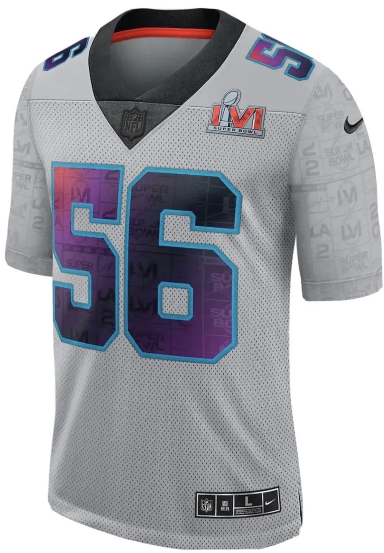 Nike NFL Super Bowl LVI 56 Limited Game Football Jersey Mens Size-2XX Msrp $170.00
