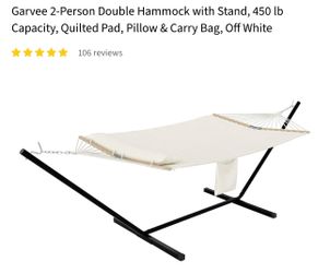 2-Person Double Hammock with Stand
